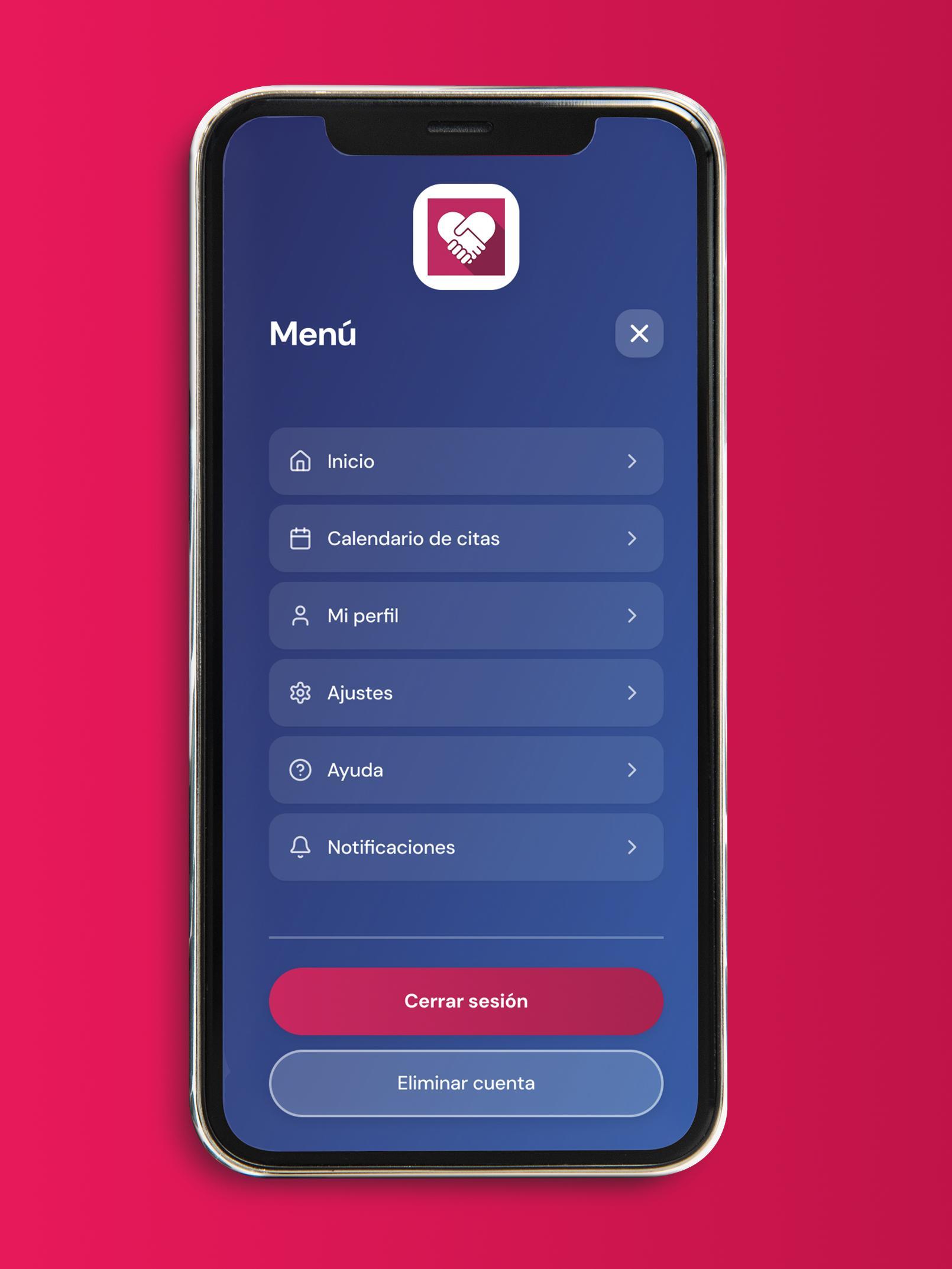 Madrid te Acompaña — Menu screen