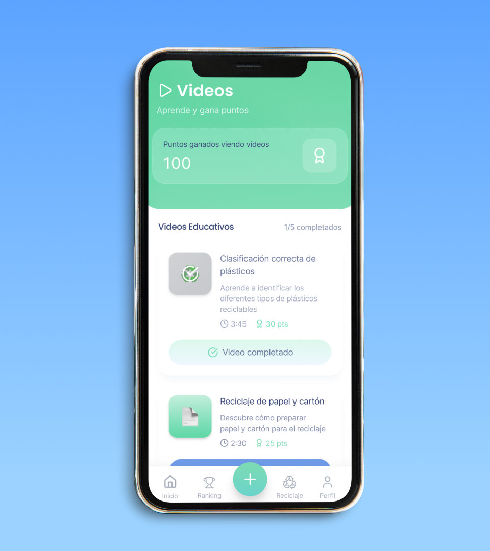 Colaborapp — videos screen